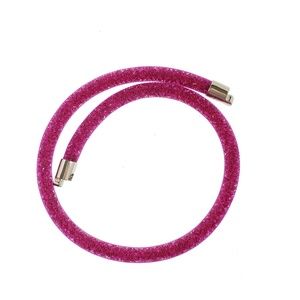 Pink Swarovski wrap bracelet